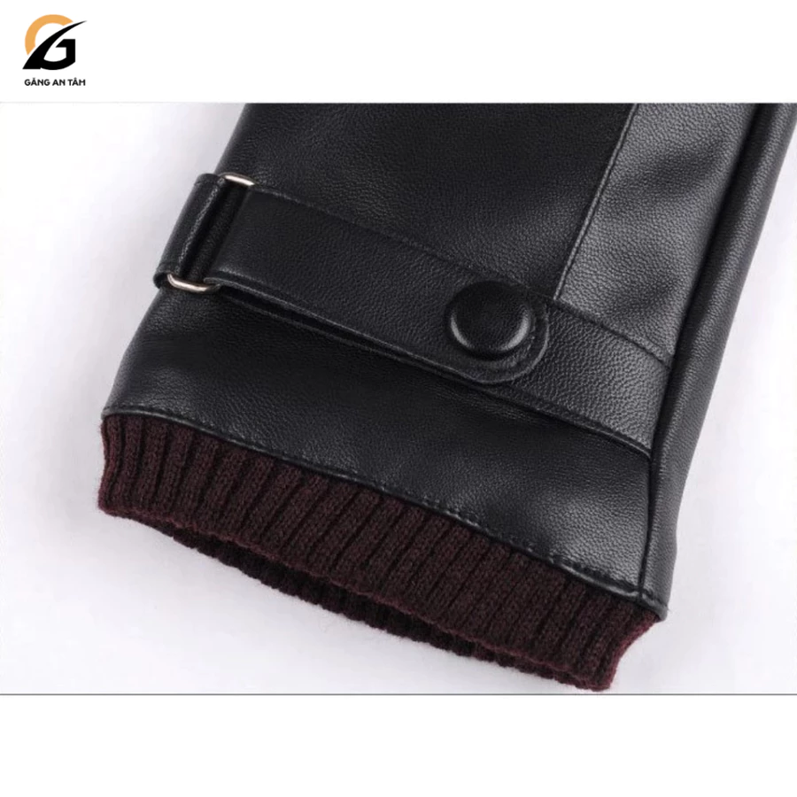 Găng tay da chống nước cảm ứng lót nỉ giữ ấm đi phượt đi chơi - Ảnh 2