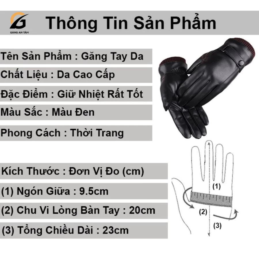 Găng tay da chống nước cảm ứng lót nỉ giữ ấm đi phượt đi chơi - Ảnh 4